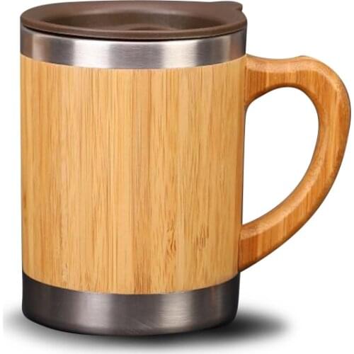 300ML Coffee Thermos Cup Bamboo tube Portable Water Cup Office Home Thermal Water Bottle Tea Mug Thermocup
