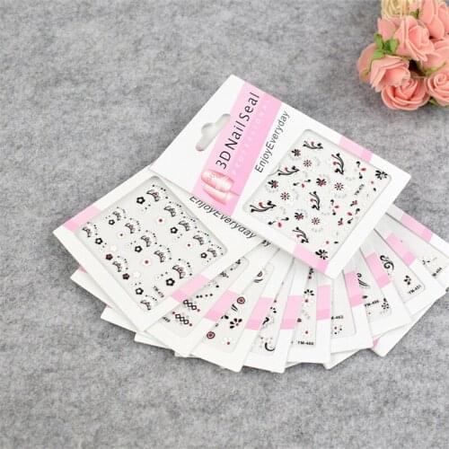 3D Cartoon Nail Applique Creative Nail Art Decoration Sticker Mini Nail Art Sticker Nail DIY Womens Daily Nail Art Sticker