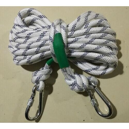 40--50M 1500KG 12MM aerial work home life-saving tall building safety insurance steel wire rope sport harness lifting sling