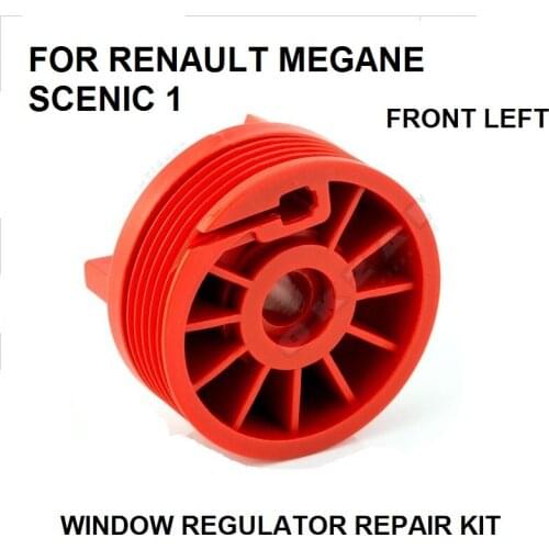 CAR PLASTIC ROLLER KIT FOR RENAULT MEGANE SCENIC 1 MK1 I WINDOW REGULATOR REPAIR KIT FRONT LEFT SIDE 1996 - 2003 NEW