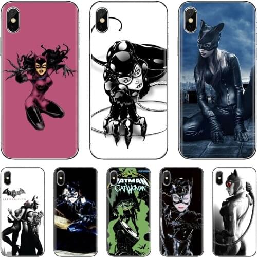 Batman-DC-C-Comic-Catwoman Silicone Phone Cover For Samsung Galaxy S7 S8 S9 S10E S20 FE Note 10 20 Edge Lite Plus Ultra
