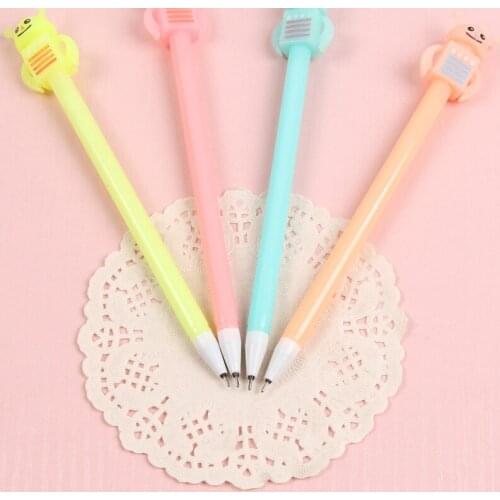 DL A613 South Korea creative stationery pen cartoon pen jelly robot student prize sign 4 color gel pen student supplies