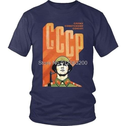Tvoe USSR Soviet Union Soldier T-shirt Mens Harajuku T Shirt Short Sleeve Cotton CCCP Communism Tshirt Unique Tees Tops