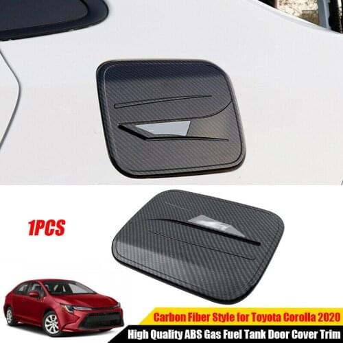 For Toyota Corolla 2019 2021 Gas Fuel Tank Door Cover Trim Carbon Fiber Style Car modification Auto parts