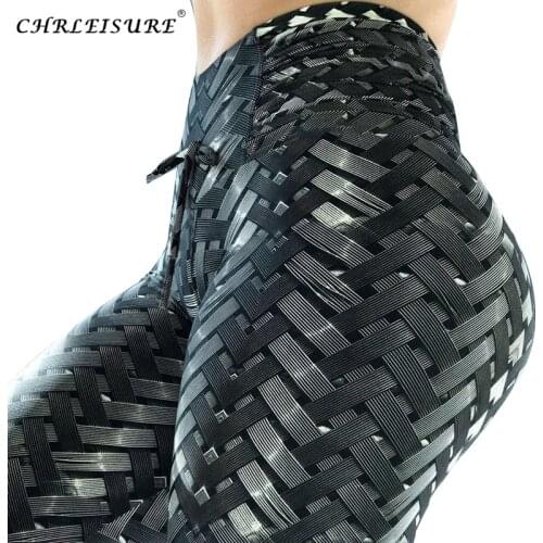 CHRLEISURE Leggings Sexy High Waist Workout Leggings Female Fitness Clothing Digital Printing Leggins Femme WomenS Push Up Pant