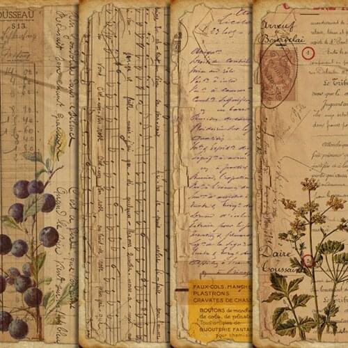 4Pcs/Lot Grass Bouquet Sets Material Papers DIY Scrapbooking Album Diary Gift Decorative Paper Scrapbooking Paper