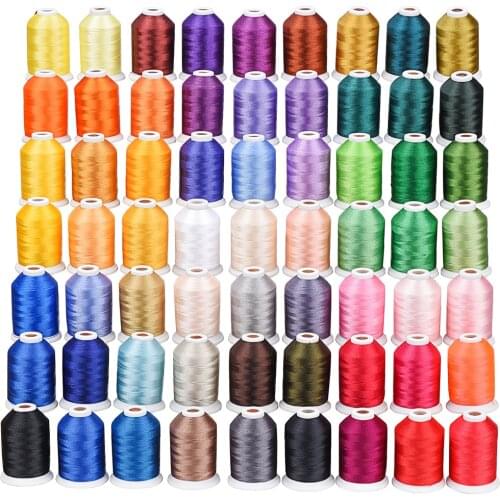 New Brand Simthread embroidery thread 120D/2 40WT polyester thread 550Y/cone 40 colors per set with free shipping