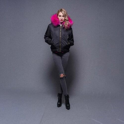 Grey Flying Suit Parka Fashion Winter Womens Fake Fur Liner Coat Warm High Quality Coat