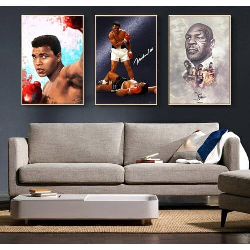 Graffiti Paintings whith Boxers Pictures Canvas Painting Wall Art Modern Posters and Prints Pictures in Linvingroom Home Decor