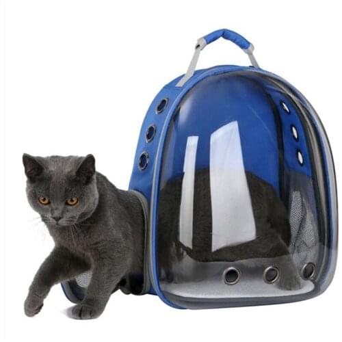 Cat bag Breathable Portable Pet Carrier Bag Outdoor Travel backpack for cat and dog Transparent Space pet Backpack
