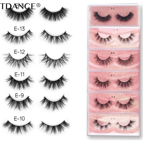 TDANCE Wholesale 3d Mink Lashes 100 Pair Mink Eyelashes Cruelty Free Lashes Fluffy Full Strip Thick False Eyelashes Cils Makeup