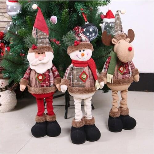 Telescopic Christmas Doll Merry Christmas Decorations For Home 2020 Christmas Ornament Xmas Navidad Noel Gifts New Year 2021