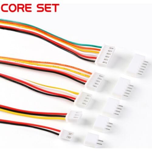 10Sets JST XH2.54 XH 2.54mm Wire Cable Connector 2/3/4/5/6 Pin Pitch Male Female Plug Socket 200MM Wire 26AWG