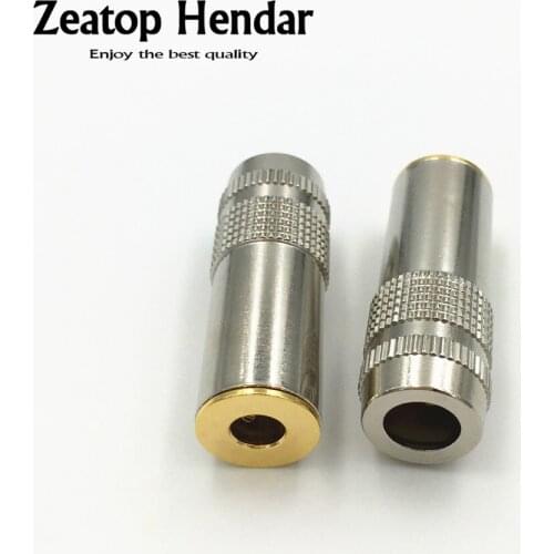 10Pcs New Type Brass 4.4mm 5 Poles Female Jack Full Balanced Headphone Plug Connector Silver