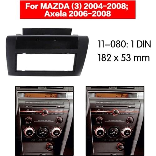 11-080 Double Din Fascia For MAZDA 3 Axela Radio DVD Stereo Panel Dash Mount Install Trim Kit Refit top
