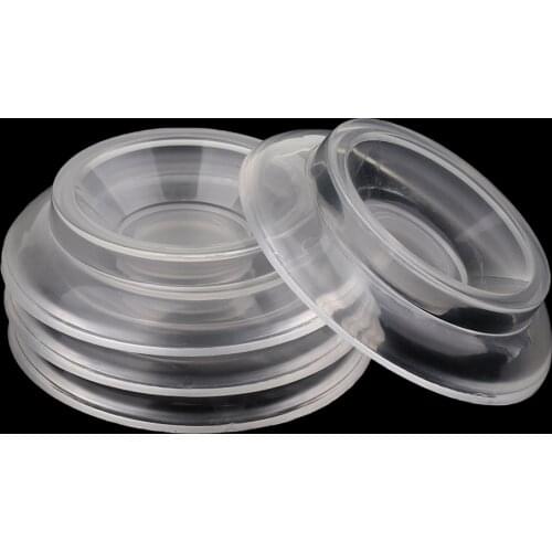 4Pcs Transparent Piano Castor Cup Bowl Shape For Upright Piano