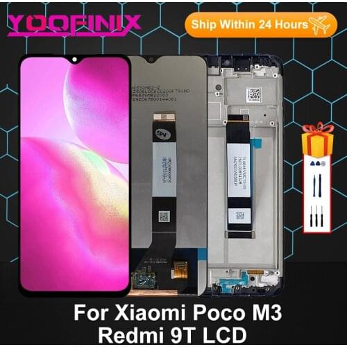 6.53" Original For Xiaomi Poco M3 Display Touch Screen Digitizer Replacement Parts For Redmi 9T LCD Display M2010J19CG J19S