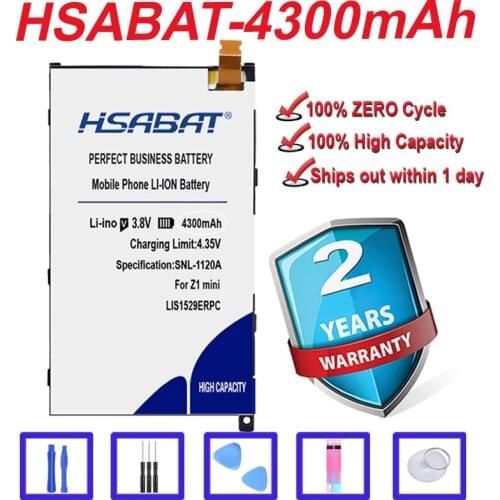 HSABAT 4000mAh LIS1529ERPC Battery for Sony Xperia Z1 mini Z1mini D5503 Z1 Compact M51w