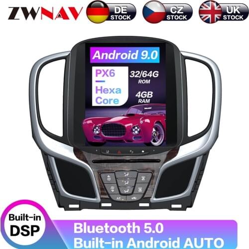 Vertical Screen Android 9.0 6 Core Car Audio Car GPS Navigation For Buick lacrosse 2015+ Head Unit Multimedia Player Auto Radio