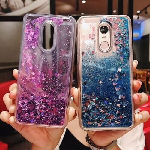 Glitter Liquid Case For Xiaomi Redmi 5 Case Silicone Soft TPU Phone Cases For Xiaomi Redmi 5 Plus Redmi Note 5 Pro Case Cover
