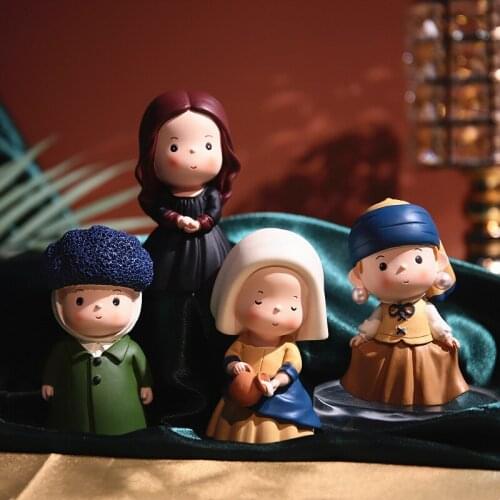 Picture Frame Artist Mysterious Surprise Bag Blind Box Cute Cartoon Desktop Decorative Ornaments Collectible Model Gift