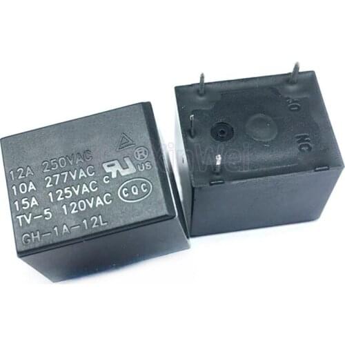 1PCS GH-1A-12L Relay 4-pin 12VDC 15A/125V