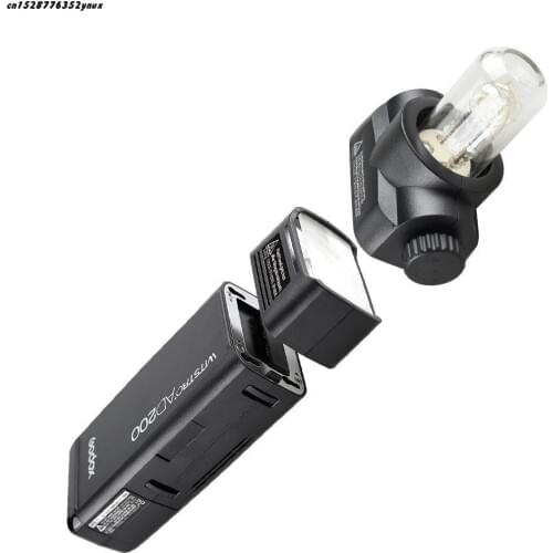 Godox AD200 200W Pocket Flash Built-in 2.4G Wireless X Mini TTL Speedlite with 2 Light Heads for Nikon Sony Canon EOS Cameras