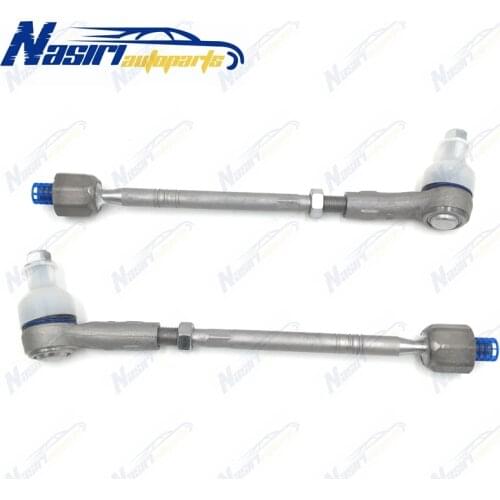 Set of 2 Front Inner & Outer Tie Rod End Assembly For Audi Q7 Porsche Cayenne VW Touareg 2003 2004 2005 2006 2007 2008-2015