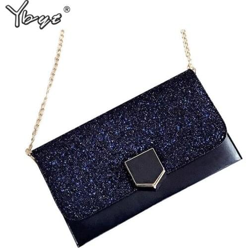 YBYT 2018 new leisure envelope clutch purse hotsale ladies cell phone evening bags simple shoulder messenger crossbody bag Purse