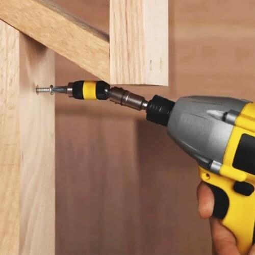 Magnetic Screw Drill Tip Quick Change Locking Bit Holder with Spring Release Collar Electromagnetic screw bit