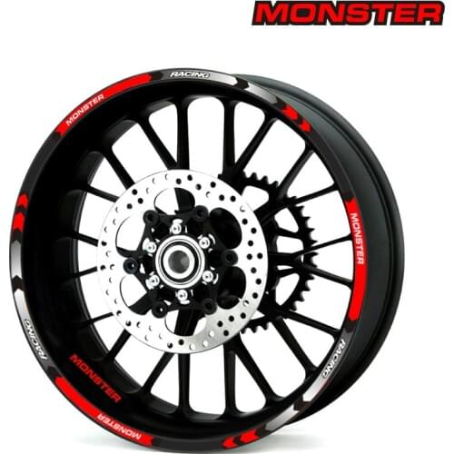 Motorcycle Wheel Sticker Decal Reflective Rim Suitable For DUCATI MONSTER S2R 800 M400 M600 M620 M750/M750IE M900