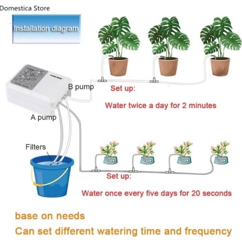 Solar Watering Pump Intelligent Automatic Watering Device Wifi Pump Potted Flower Drip Irrigation Remote Watering Timer