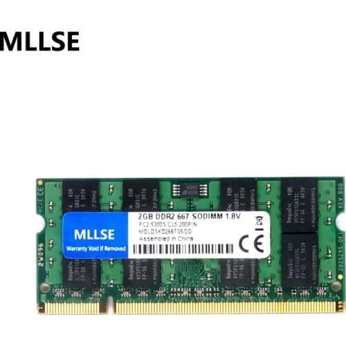 MLLSE New Sealed SODIMM DDR2 667Mhz 2GB PC2-5300 memory for Laptop RAM,good quality!compatible with all motherboard