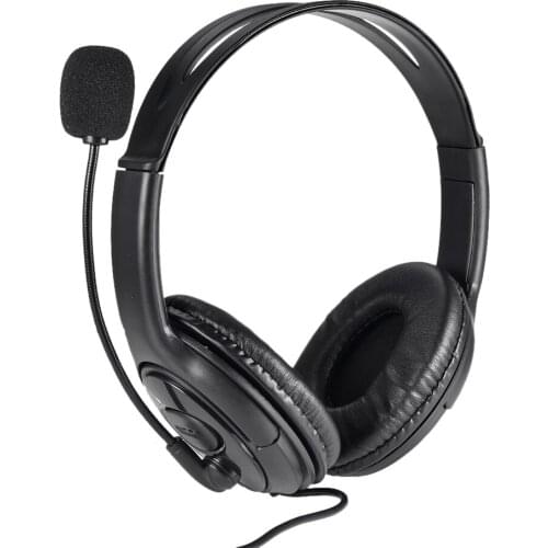 Wired Headset Lightweight Comfortable USB Headphone With Rotating Microphone High Sound Quality Computer Earphone