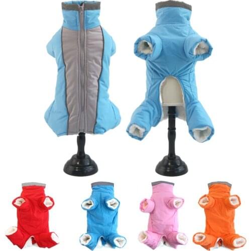 Super Warm Winter Pet Dog Clothes for Small Dogs Thick Male Female Reflective Waterproof Fabric Coat for Puppy Chihuahua Jacket