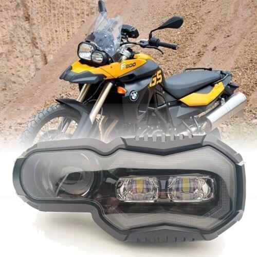 Led Motorcycle Headlight For BMW F650 F700 F800 With White DRL Hi Low Beam Front Driving Lights
