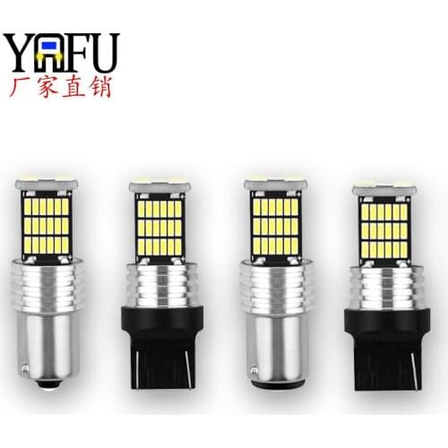 LED Lamp 1156 1157 4014 45smd Highlight Decoding Stepless Reverse Lamp Turn Signal Brake Light Led Lights for Car