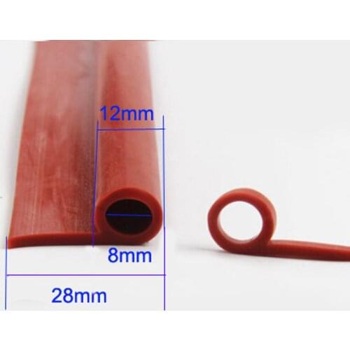 P type high temperature oven door window red silicone rubber sealing strip weatherstrip