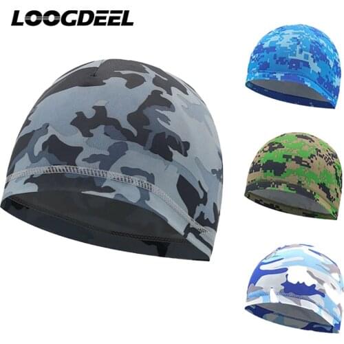 LOOGDEEL Four Seasons Universal Cycling Cap Breathable Skin-friendly Ice Silk Fabric Anti-UV Head Scarf Sports Running Hats