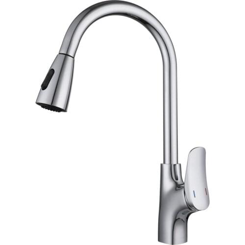 KAIPING High Quality kitchen faucet factory Pull Out Kitchen Tap Single Hole Handle Swivel 360 Degree Water Mixer Tap