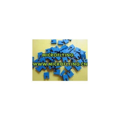 100Pcs Blue 2.54mm Jumper Cap mini Jumper Short Circuit Cap Connection Closed