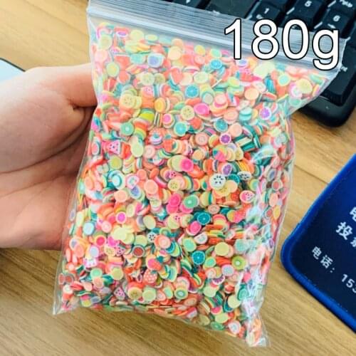 1000Pcs Fruit Slices Decor Slime Filler Supplies Charms Polymer Crystal Clay Accessories Nail Art DIY Decoration Toys