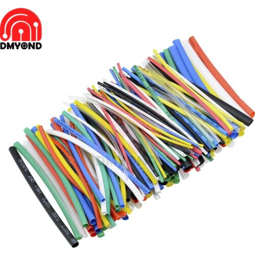 140Pcs Car Electrical Cable Heat Shrink Tube Tubing New Electric Unit Part For Wrap Sleeve Assorted 5 Sizes 7 Colors Polyolefin