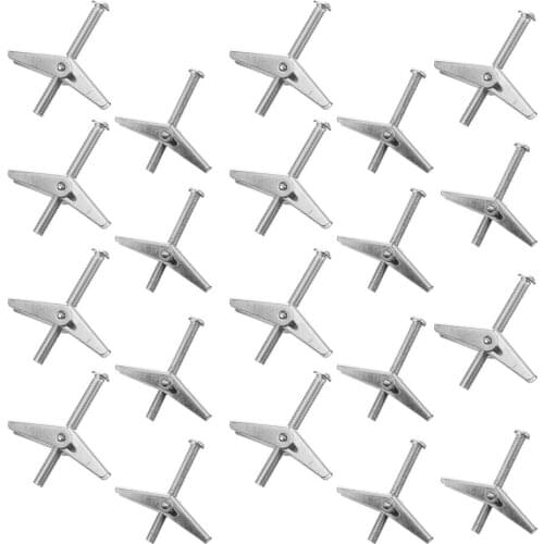 20pcs M5 Toggle Bolt Wing Nut Hanging Heavy Items Bolt Drywall Bolts