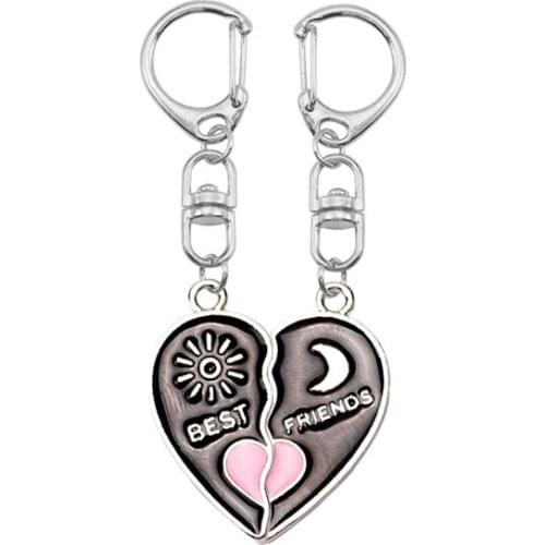 2020 New Best Friend Student Backpack Keychain Friendship Metal Pendant Car Key Accessories Jewelry Retail And Wholesale Gifts