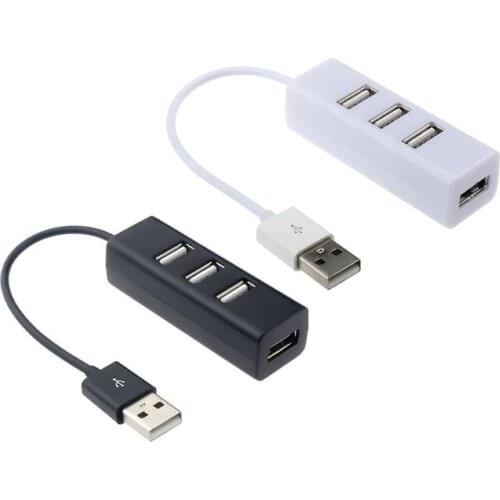 4-Port Usb 2.0 Hub One Drag Four Splitter Hub Plug And Play Mini Small Socket Hub /Usb 4-Port Splitter