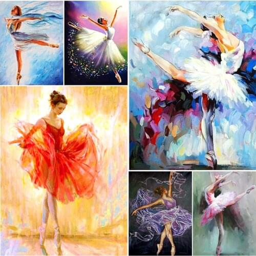 5D Diamond Painting Ballet Dancer Beauty Portrait Diamond Embroidery Full Square/round Drill Cross Stitch Rhinestones Home Decor