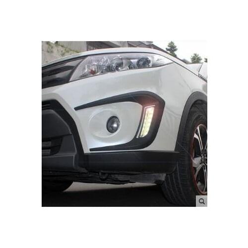 European version of ABS car door trim body trim lamp eyebrow trim auto parts for 2015 2016 2017 Suzuki Vitara Car styling