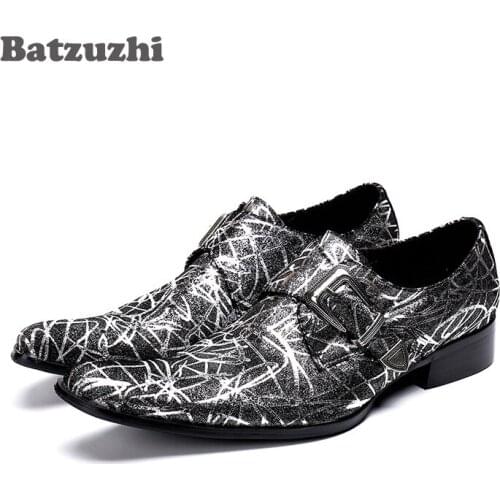 Batzuzhi Brand Designers Shoes Men Formal Business Dress Shoes Italian Type Party and Wedding Shoes for Men Zapatos Hombre, 46