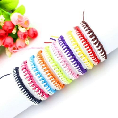 Hemp Rope Friendship Bracelets Beautiful Adjustable Macrame Hippie Boho Handmade Bracelets Femme Jewelry